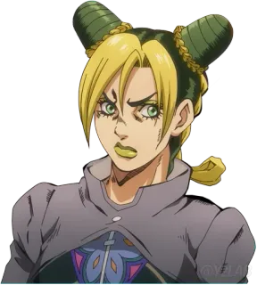 🤨 Jolyne Cujoh JoJo's Bizarre Adventure anime, manga, jojos bizarre adventure, jolyne cujoh telegram sticker