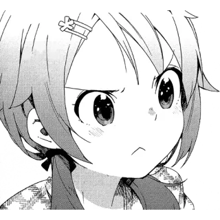✳️ Anime, Manga, Dibujo animado, Chica, Retrato, Expresión telegram sticker