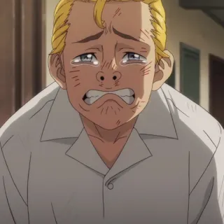 ⏱ anime, piangere, triste, emozione, personaggio telegram sticker