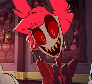 🍾 Alastor Hazbin Hotel demon, Hazbin Hotel, Alastor, radio demon, kreskówka telegram sticker