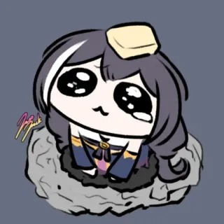 ❤️ cute, cartoon, anime, kawaii, sticker telegram sticker