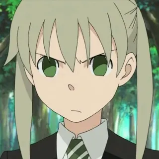 🌟 Maka Albarn Soul Eater anime, girl, serious, soul eater, maka, albarn whatsapp sticker