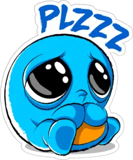 😢 PLZZZ supplicante, richiesta, implorando, carino, emotivo telegram sticker