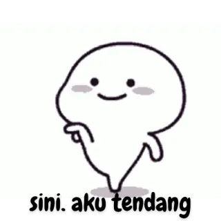 😀 cartoon, cute, character, blob telegram sticker