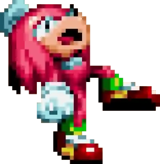 🛑 Knuckles Knuckles, Sonic the Hedgehog, character, video game telegram sticker