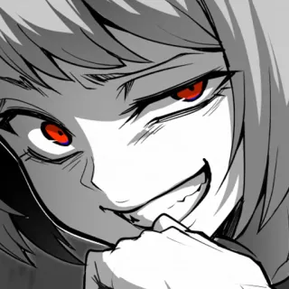 😁 Anime, Manga, Personaje, Expresión, Retrato telegram sticker