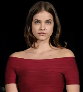 💫 woman, model, portrait, red dress, Barbara Palvin telegram sticker