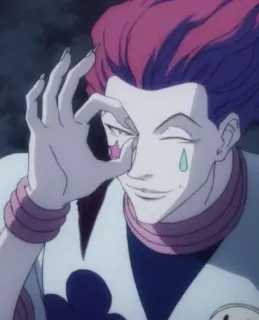 👌 Hisoka Hunter x Hunter Anime, Villano, Mago, Psicópata, Hunter x Hunter whatsapp sticker