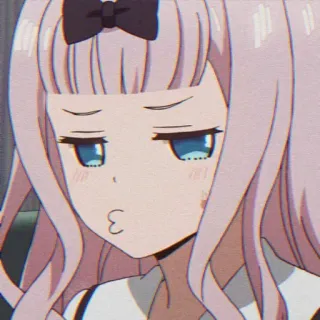 😒 Chika Fujiwara Kaguya-sama: Love Is War Аниме, Чика Фудзивара, Госпожа Кагуя: в любви как на войне, Мило, Мультфильм, Анимация, Девушка telegram sticker