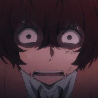 🏹 Anime, verängstigt, Ausdruck, Panik, verzweifelt telegram sticker