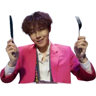 🍽 persona, mangiare, cibo, coltello, forchetta, abito rosa whatsapp sticker