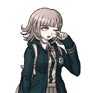 😪 Chiaki Nanami Danganronpa Anime, Jeu vidéo, Mignon, Fille, Chiaki Nanami, Danganronpa telegram sticker