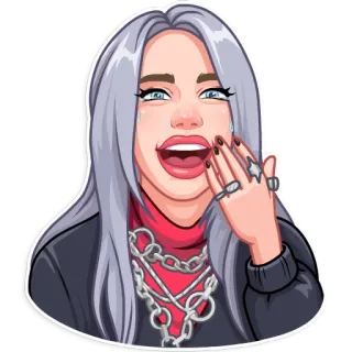 Billie Eilish telegram stickers