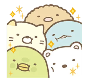 ✨ kawaii, carino, adesivo, animale, illustrazione, cartone animato whatsapp sticker