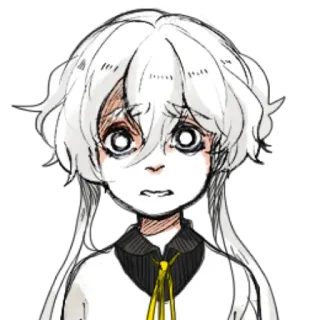 🤍 anime, manga, character, portrait, illustration, art telegram sticker
