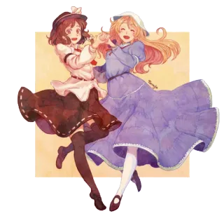 😄 Anime, Donne, Ragazze, Amici, Vestito telegram sticker