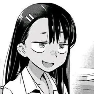 😓 Nagatoro Don't Toy with Me, Miss Nagatoro Nagatoro, Anime, Manga, Karakter, Sombong, Gadis, Ilustrasi telegram sticker