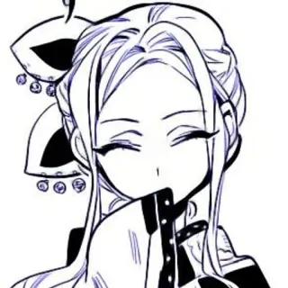 🫐 Anime, Manga, Illustrazione, Personaggio, Ragazza, Tradizionale, Acconciatura telegram sticker