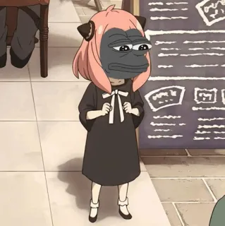 ➖ Anya Spy x Family Anime, Personnage, Cartoon, Meme, Anya Forger, Spy x Family whatsapp sticker