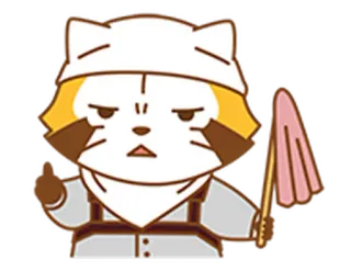 👩 procione, animale, cartone animato, personaggio, pollice in su telegram sticker
