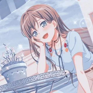 🌟 anime, chica, ilustración, kawaii, manga whatsapp sticker