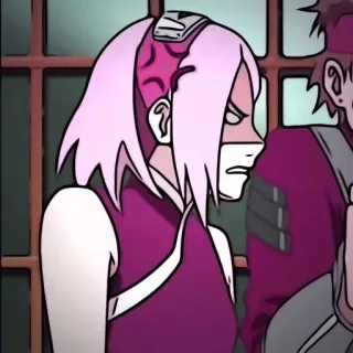 😠 Sakura Haruno Naruto Sakura, Naruto, Anime, Rozdrażniony, Zły, Postać, Ninja, Kreskówka telegram sticker