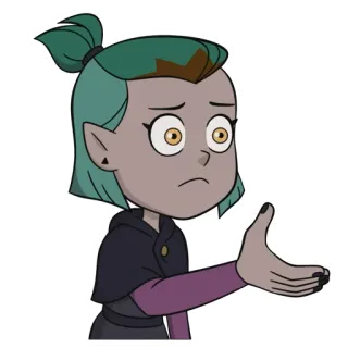 ☹️ Amity Blight The Owl House Hoạt hình, Anime, Nhân vật, Buồn, Khó chịu telegram sticker