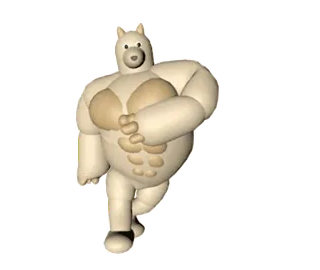 🕺 bear, cartoon, mascot, animal, character telegram sticker
