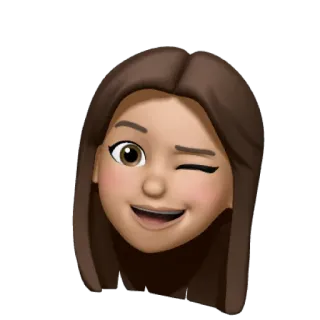 ❤️ Emoji, Pessoa, Mulher, Desenho animado, Avatar, Piscadela whatsapp sticker