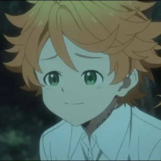 😌 Emma The Promised Neverland Anime, The Promised Neverland, Emma, Manga, Kartun, Karakter, Senyum, Animasi whatsapp sticker