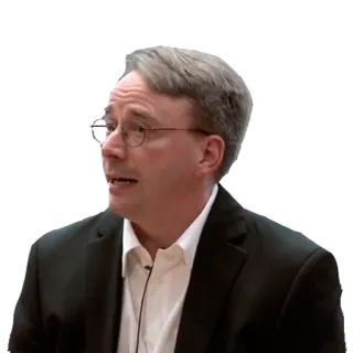 😶 Linus Torvalds Linus Torvalds, Informatiker, Programmierer, Linux, Open Source telegram sticker