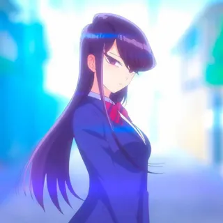 🖤 Komi Shouko Komi Can't Communicate Anime, Chica, Komi, Comunicación, Manga, Escuela telegram sticker