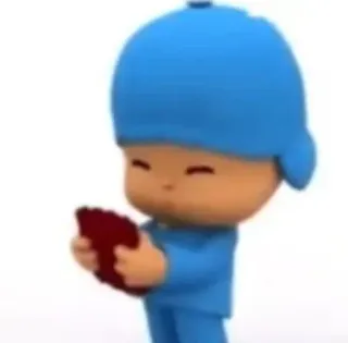 ☀️ Pocoyo pocoyo, мультфильм, персонаж, детское шоу telegram sticker