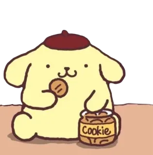 🍮 Cookie dog, cookie, cute, food telegram sticker
