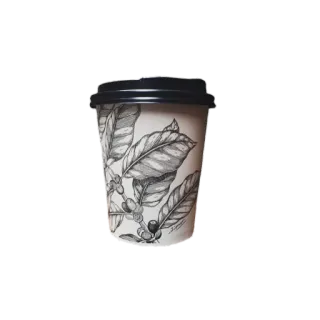 ☕️ Kaffee, Tasse, Blätter, Getränk, Trinken whatsapp sticker