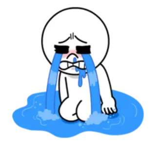 😭 chorando, triste, emoção, lágrimas telegram sticker