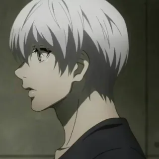 🔥 Ken Kaneki Tokyo Ghoul 애니메이션, 도쿄 구울, 카네키 켄, 구울, 만화, 흰 머리 telegram sticker