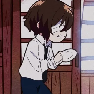 🥐 Anime, Charakter, Animation, Süß, Verbände, Wütend whatsapp sticker
