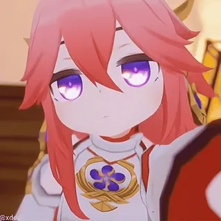 🌟 Yae Miko Genshin Impact telegram sticker