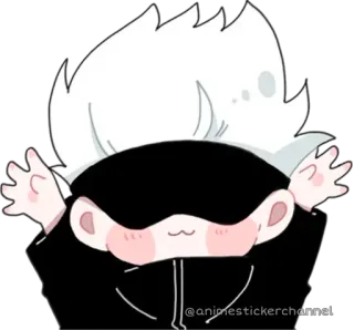 😊 @animestickerchannel Anime, Chibi, Mignon, Autocollant, Dessin animé telegram sticker