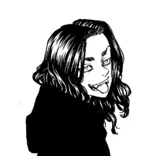 ☠️ Anime, Manga, Personnage, Dessin, Illustration telegram sticker