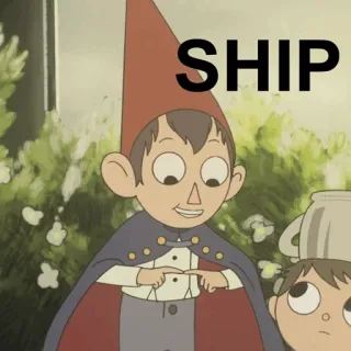 🍫 Wirt Over the Garden Wall SHIP 花园墙外, 沃特, 卡通, 动画, CP, 手指, 电视剧 telegram sticker