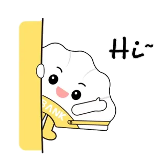 ✋ Hi~ saludo, dibujo animado, personaje, lindo telegram sticker
