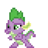 😚 Spike My Little Pony Spike, My Little Pony, kartun, naga, poni, seni piksel whatsapp sticker