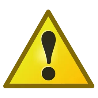 ⚠️ Avvertimento, Attenzione, Pericolo, Sicurezza, Esclamazione, Triangolo, Allerta telegram sticker
