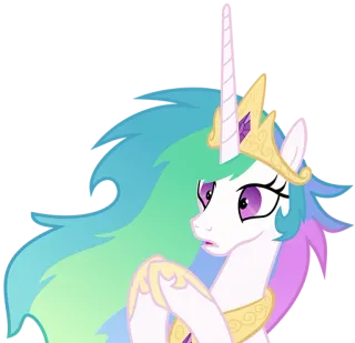 😯 Princess Celestia My Little Pony My Little Pony, Принцесса Селестия, Мультфильм, Пони telegram sticker