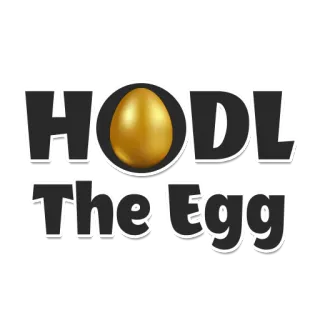🤫 HODL The Egg HODL, 계란, 황금알, 암호화폐, 투자, 밈 telegram sticker