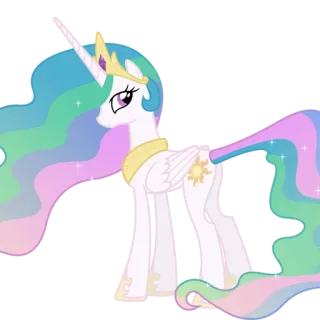 💋 Princess Celestia My Little Pony principessa, pony, Celestia, magia, cartoni animati, cavallo, amicizia telegram sticker