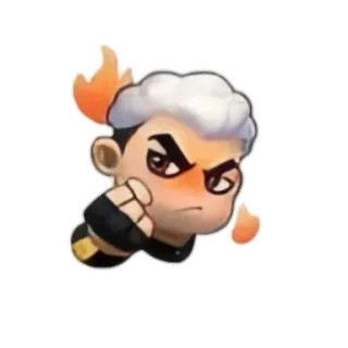 👊 怒り, 火, 拳, 漫画 telegram sticker