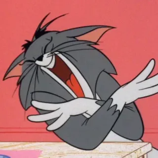 🤣 Tom Tom and Jerry Desenho animado, Gato, Engraçado, Rindo, Humor telegram sticker